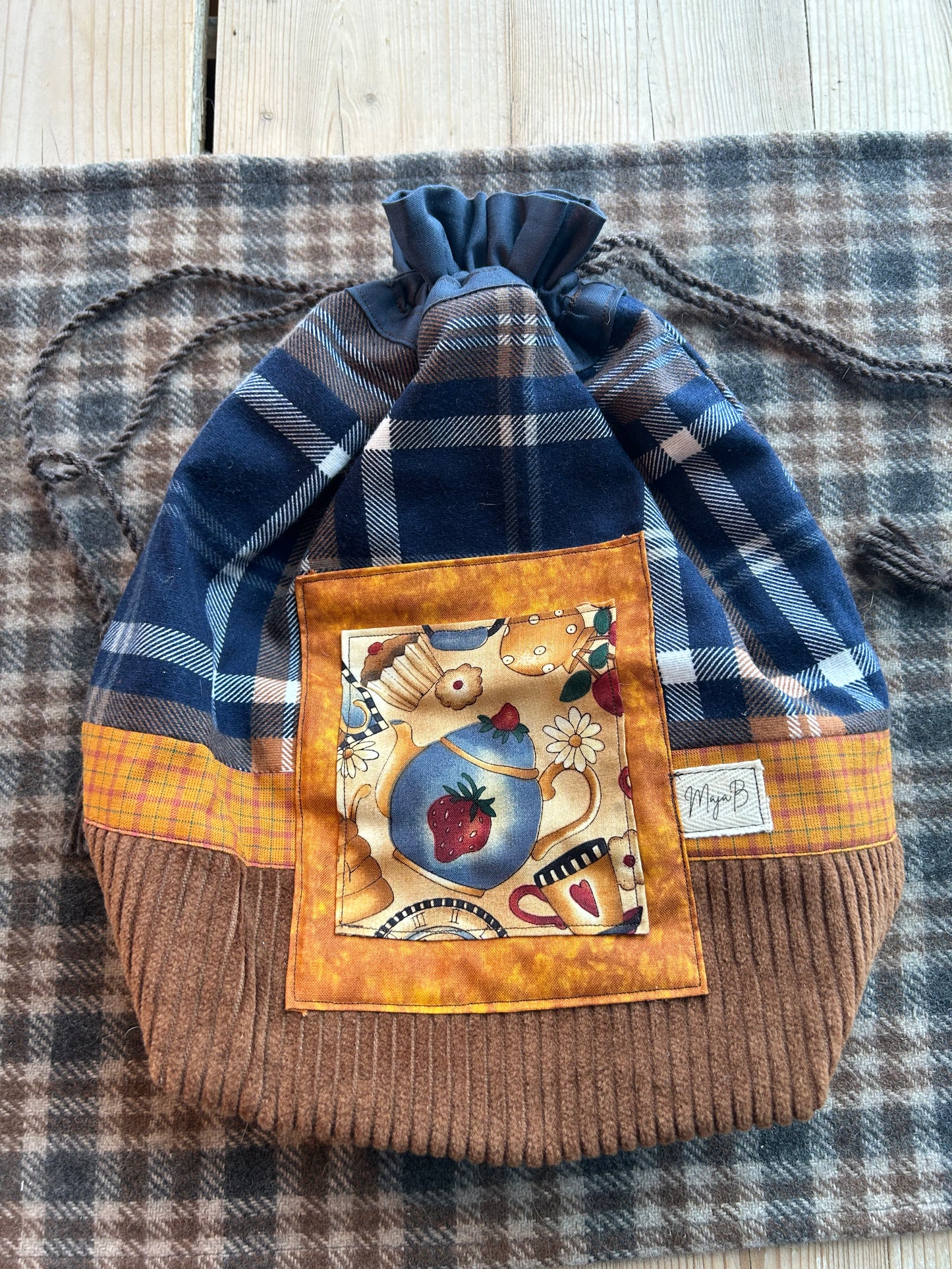 "Afternoon tea" large drawstring bag