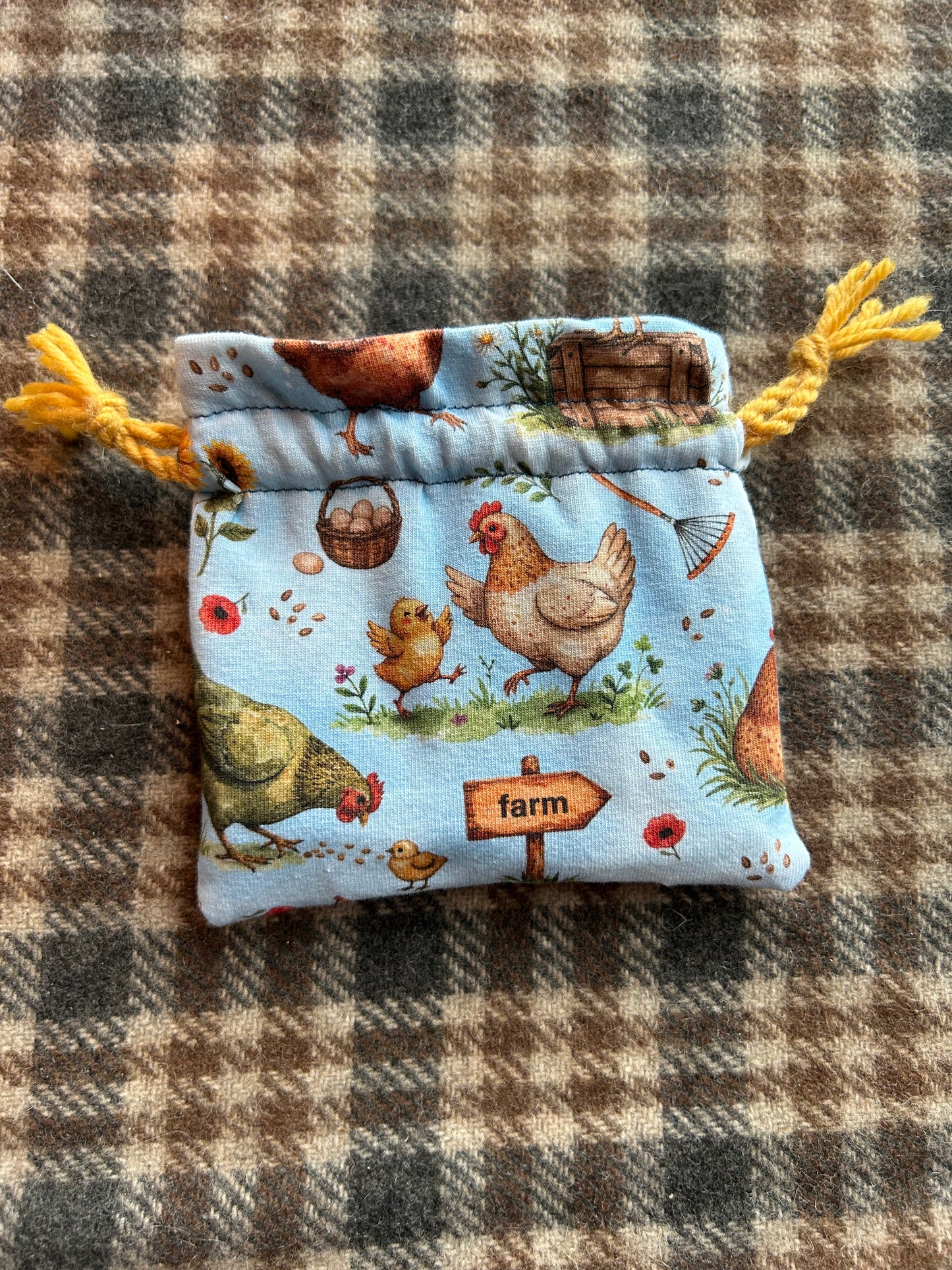 Farm mini drawstring bag