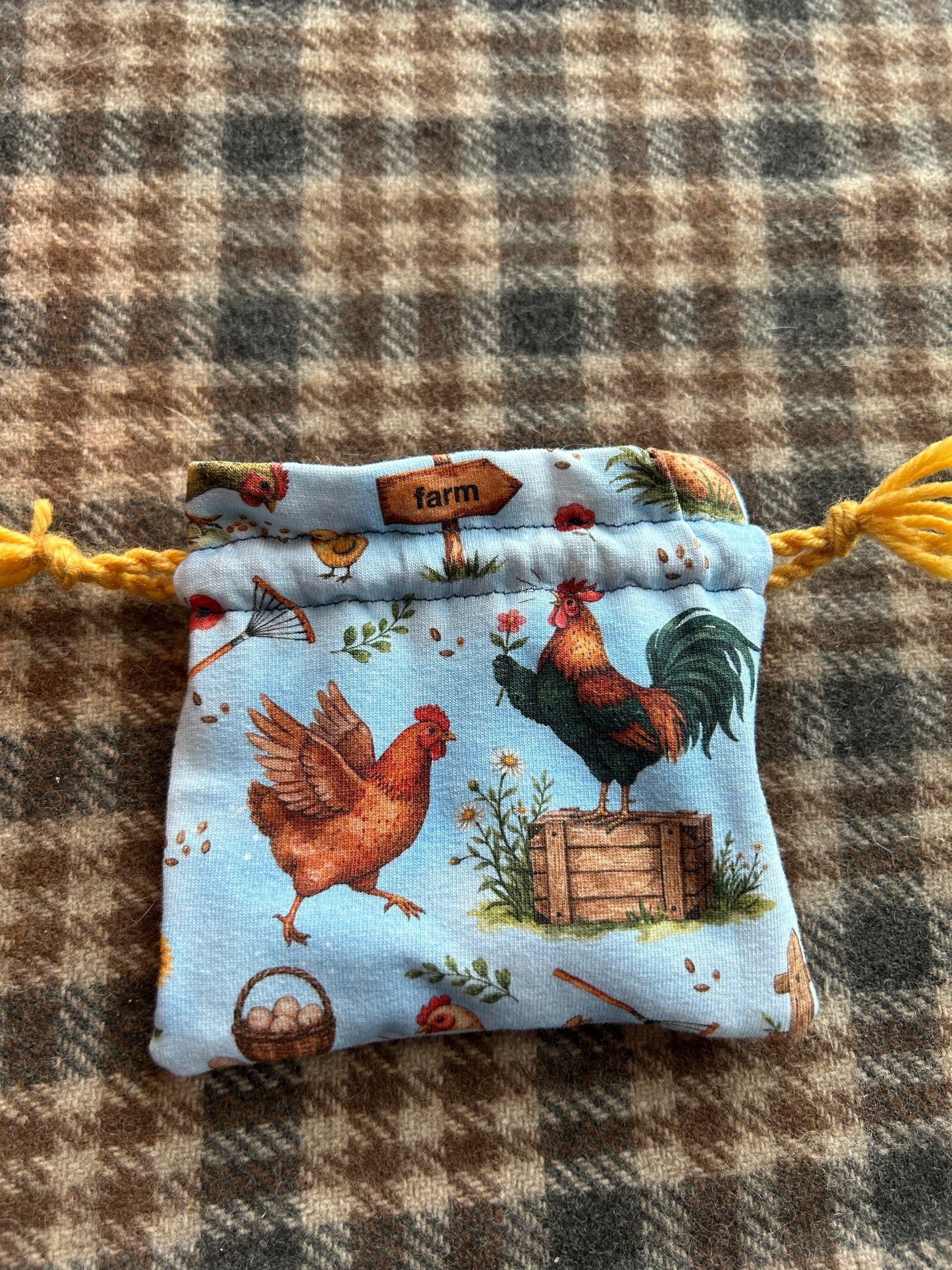 Farm mini drawstring bag