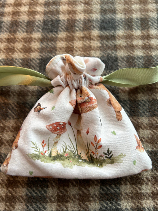 Bunny mini drawstring bag