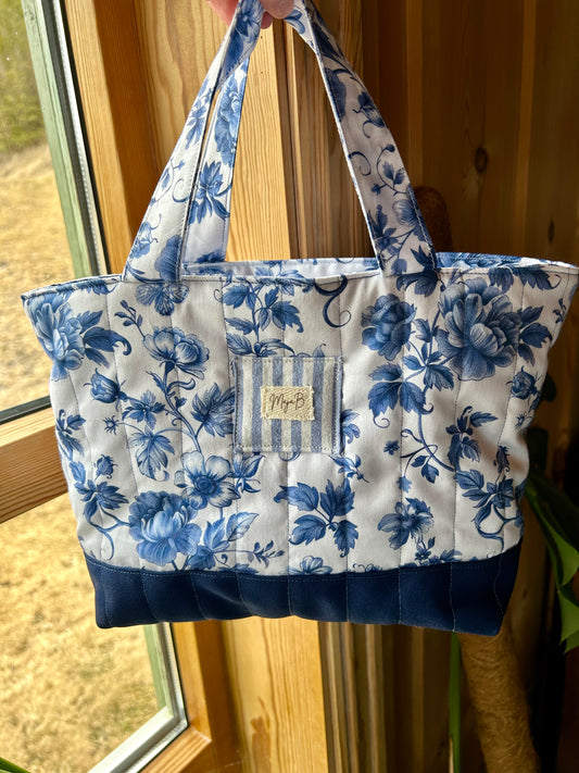 Blue floral projectbag