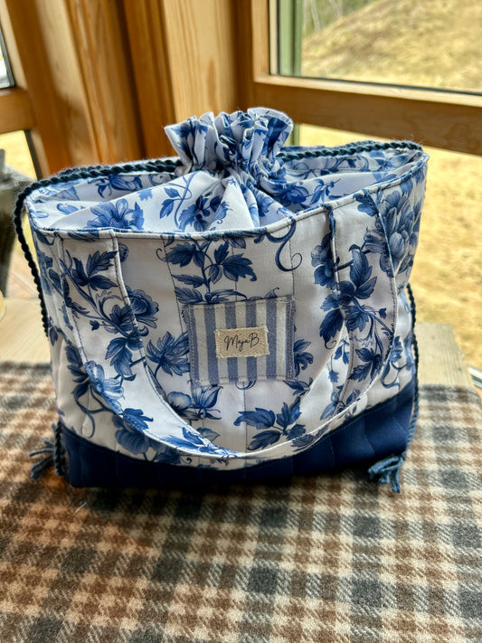 Blue floral projectbag