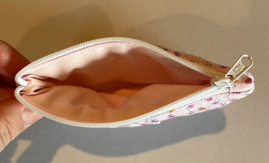 Pink Garden small pouch