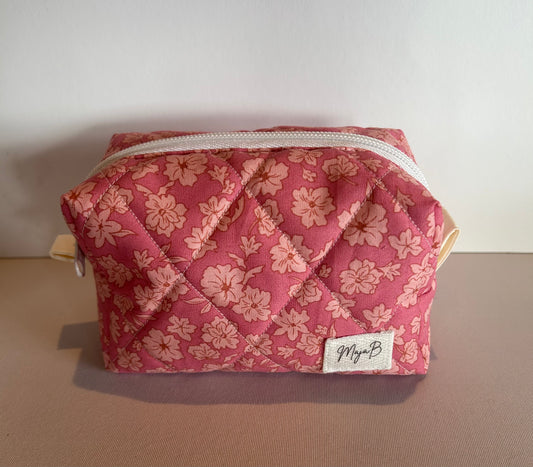 Pink Blossom small makeup bag