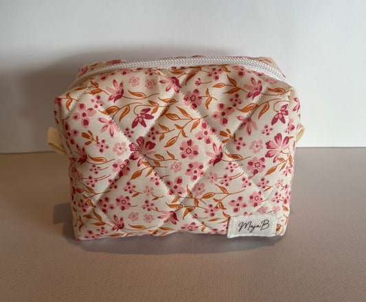 Blush Bloom small makeup bag