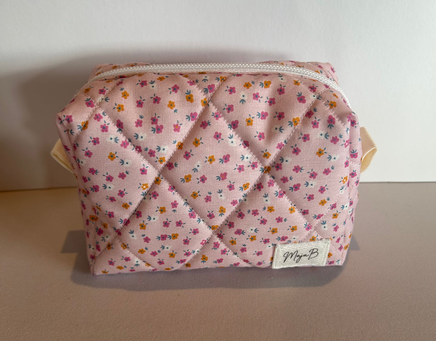 Pink Garden small makeup bag