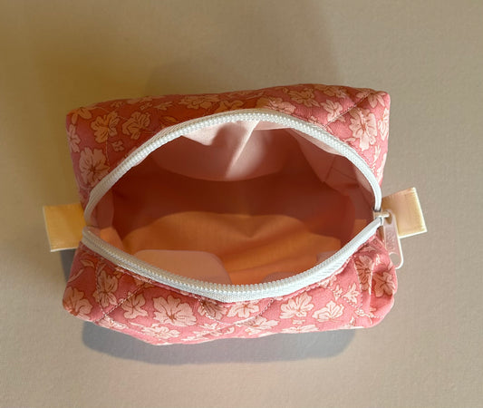 Pink Blossom small makeup bag
