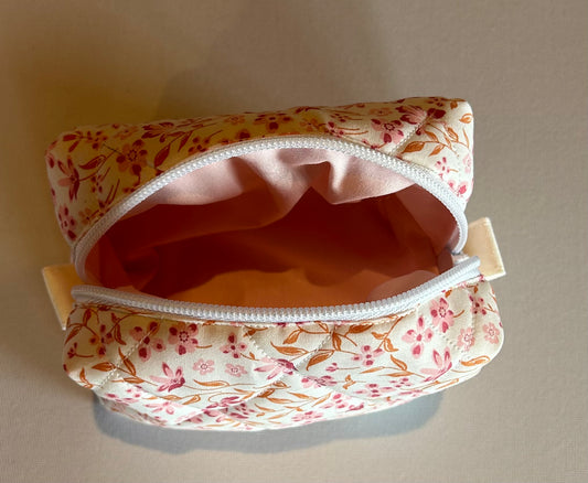 Blush Bloom small makeup bag