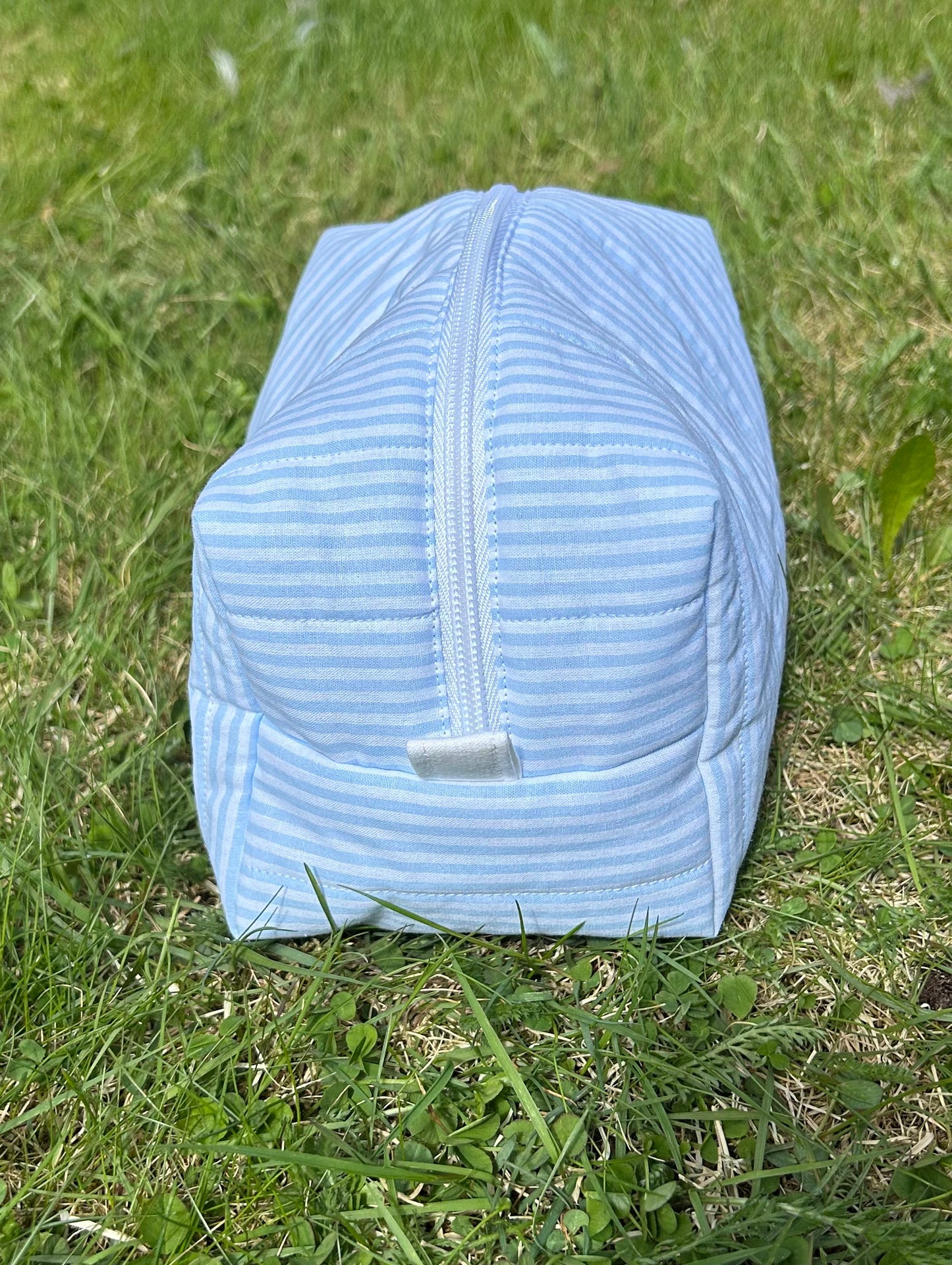 Sky Stripe medium makeup bag