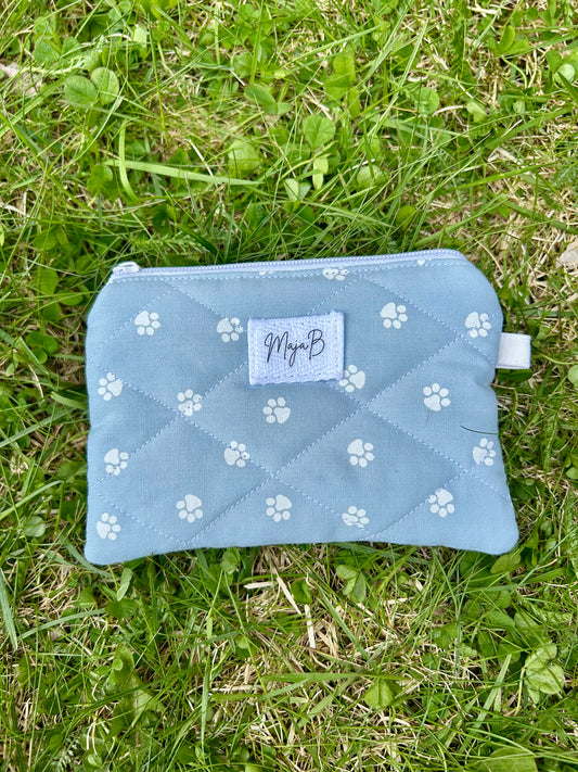 Blue Paws keychain wallet