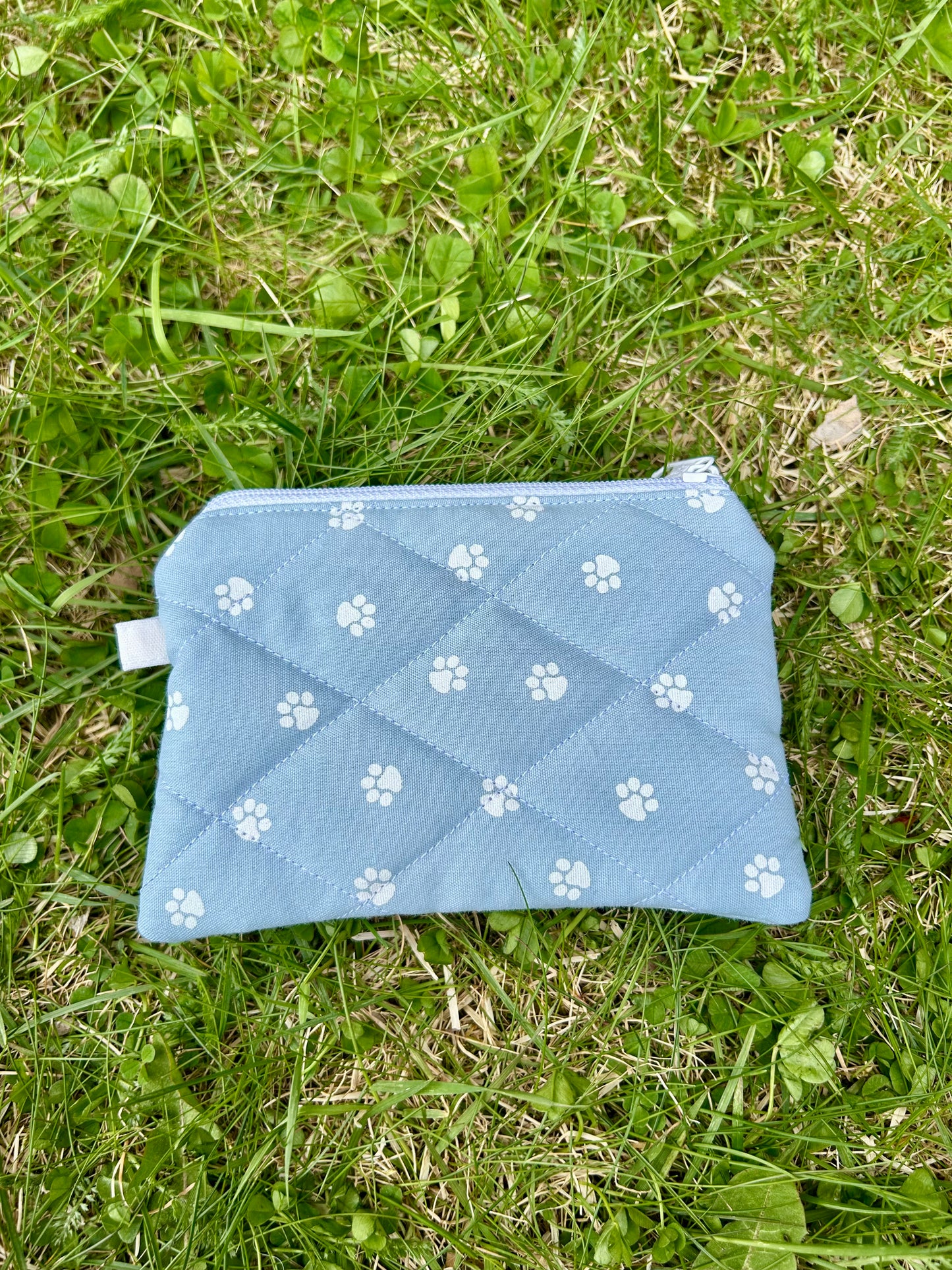 Blue Paws keychain wallet