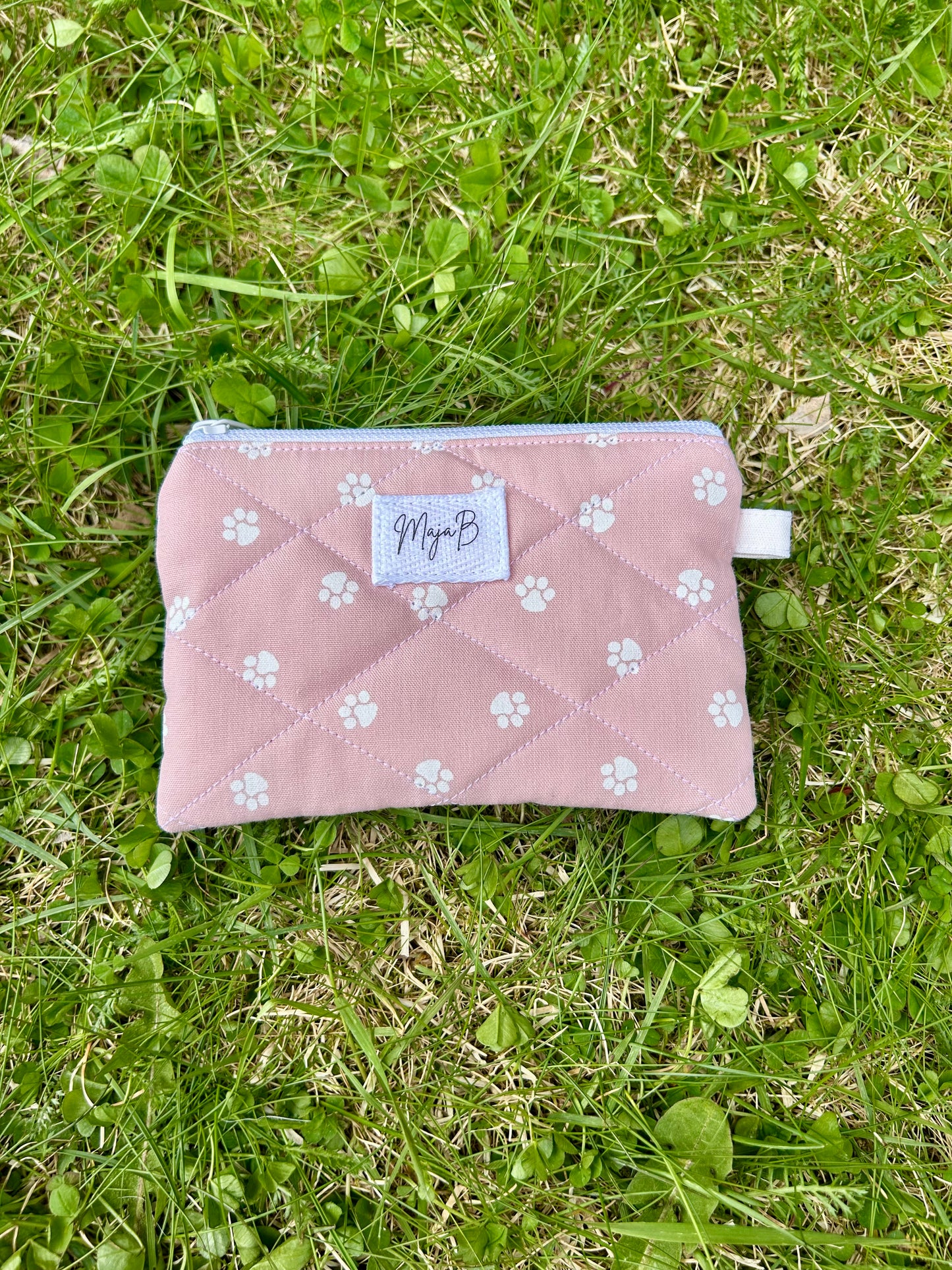 Pink Paws keychain wallet