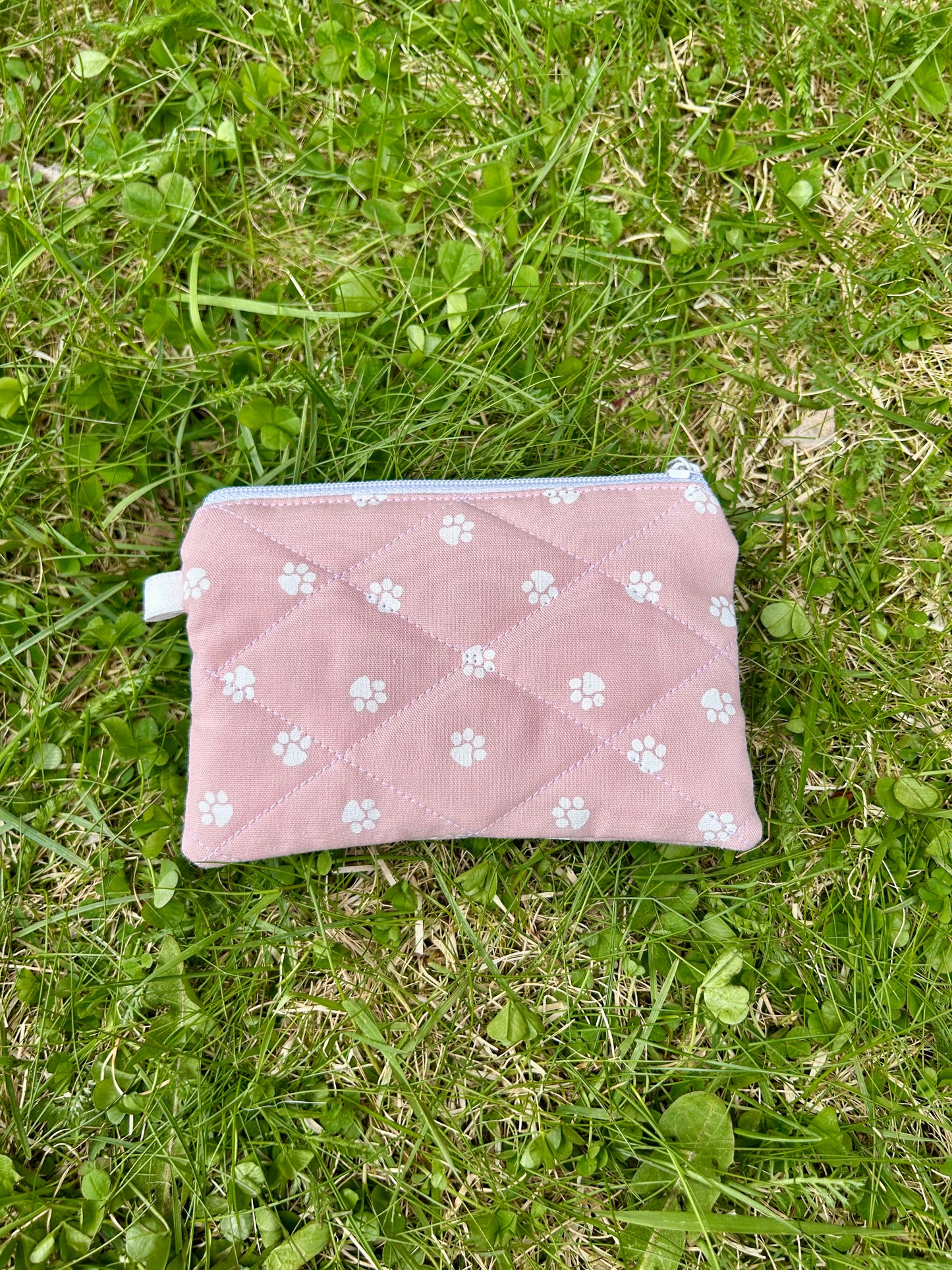 Pink Paws keychain wallet