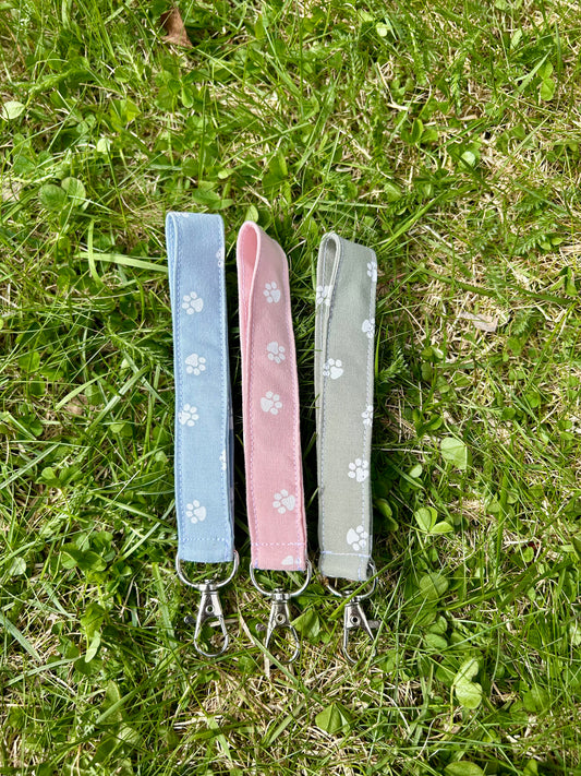 Pink Paws keychain