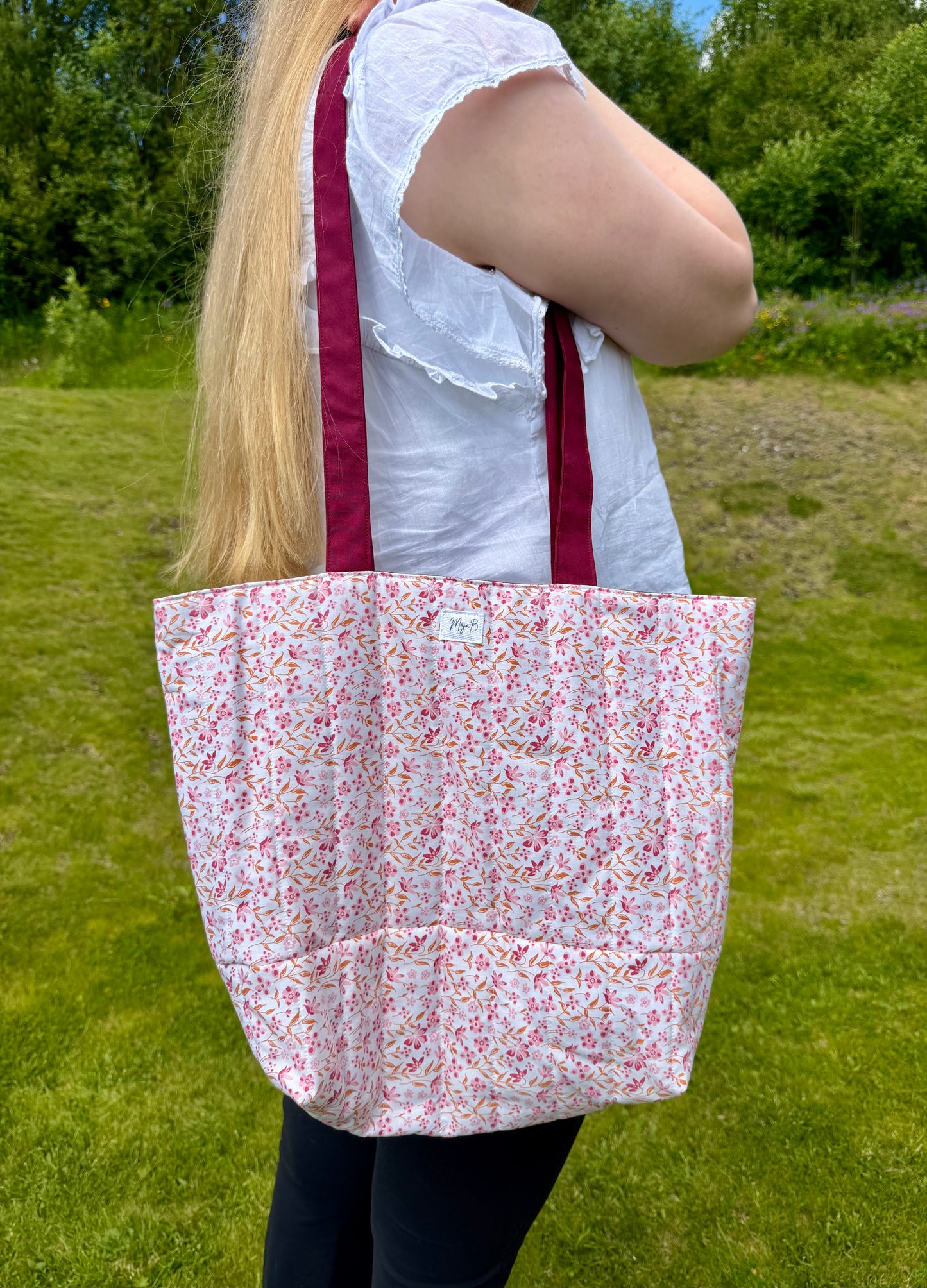 Blush Bloom tote bag
