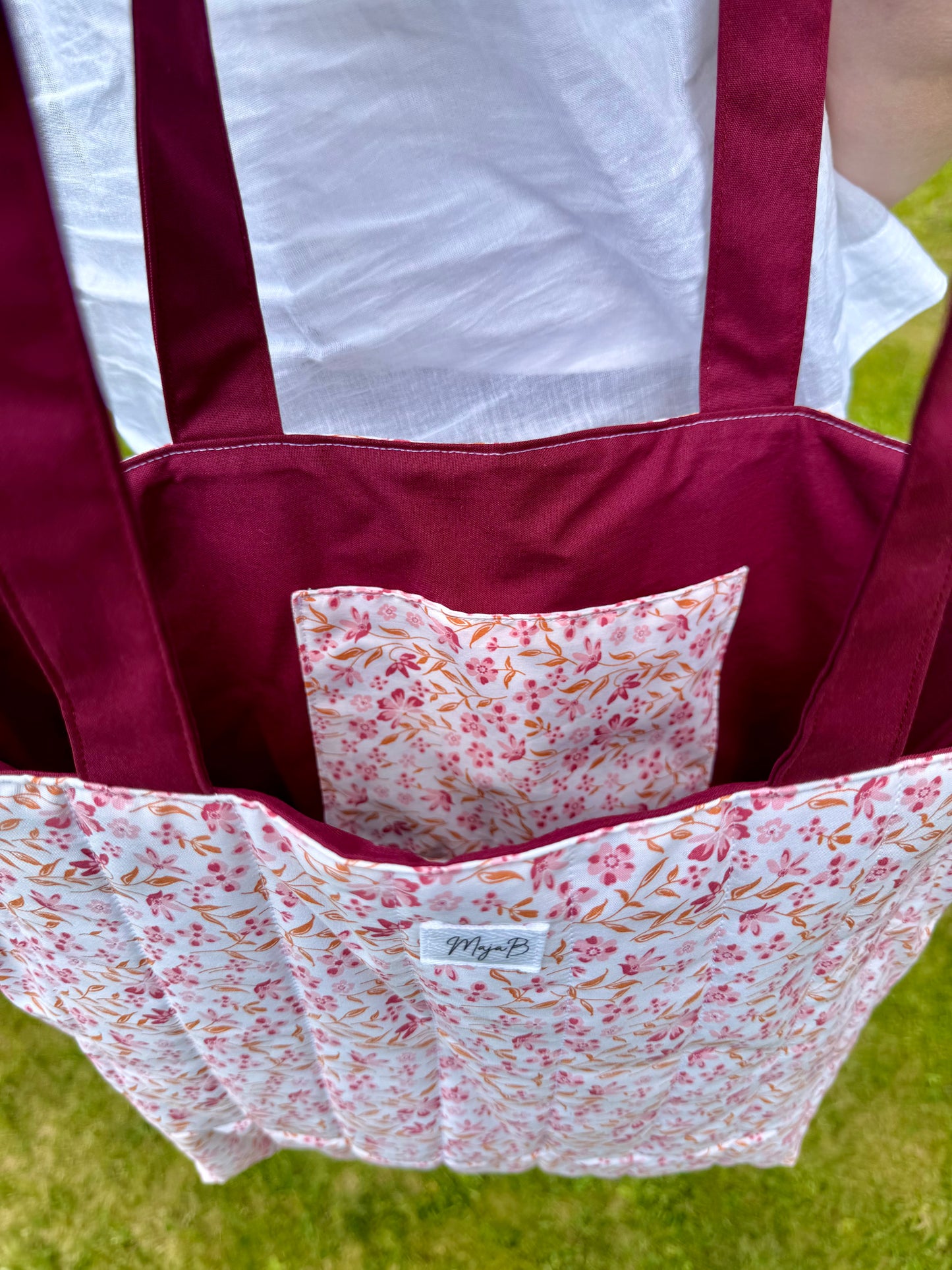 Blush Bloom tote bag