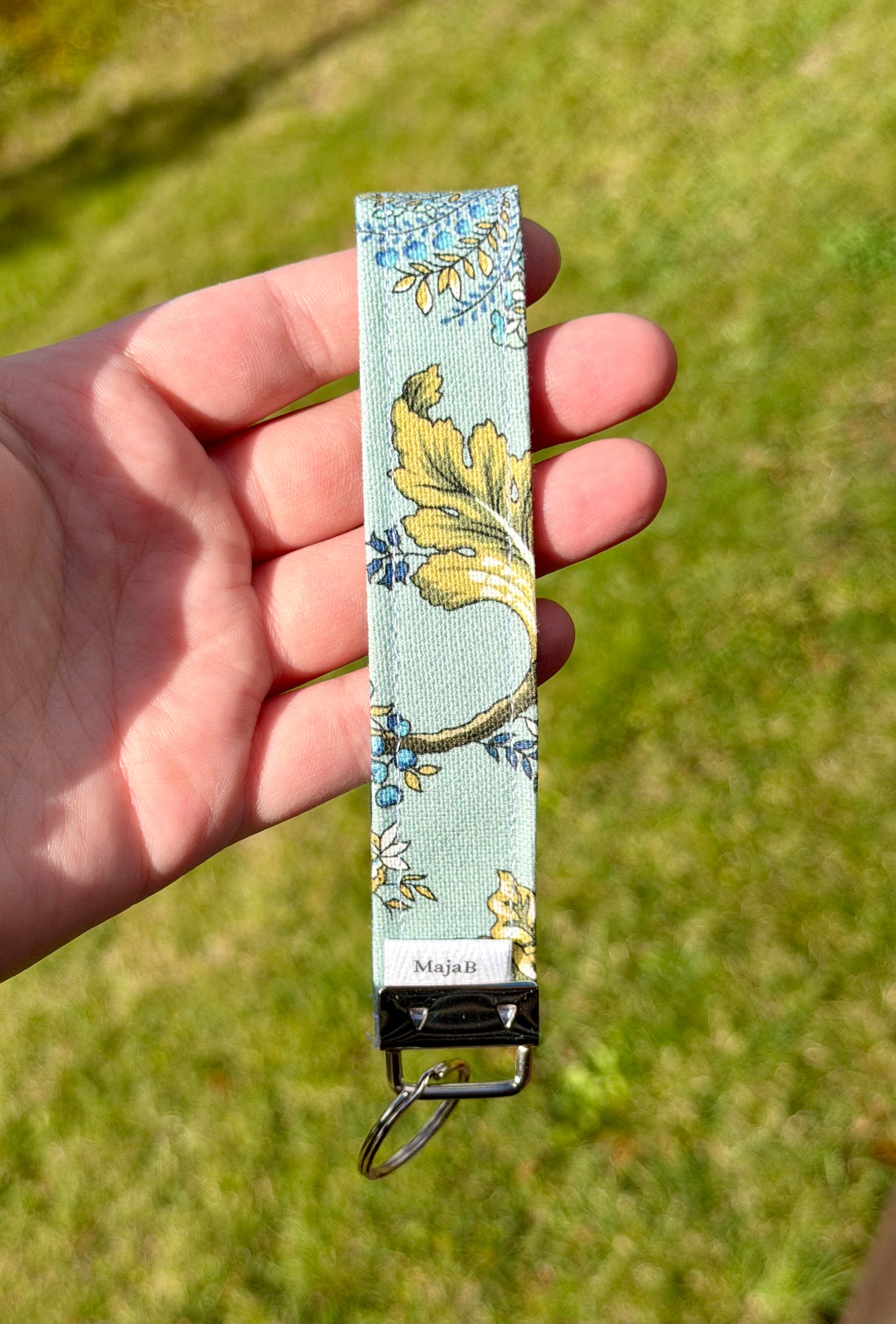 Blue Paisley nøkkelring