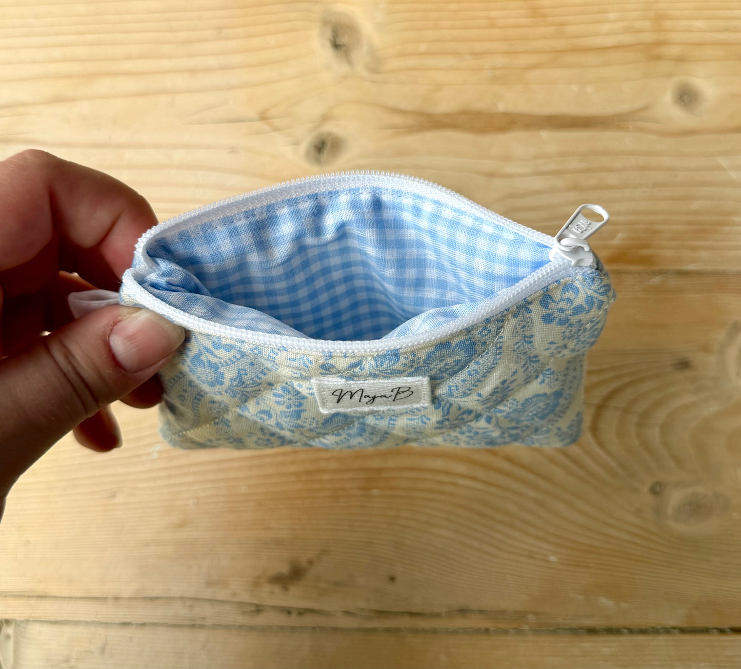 Vintage Blue nøkkelring-pung