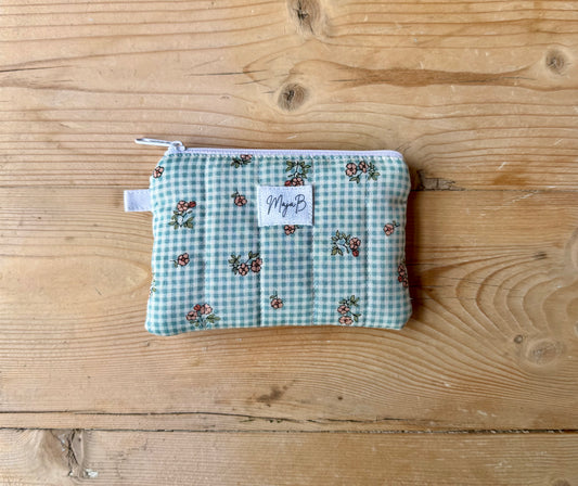 Garden Gingham nøkkelring-pung